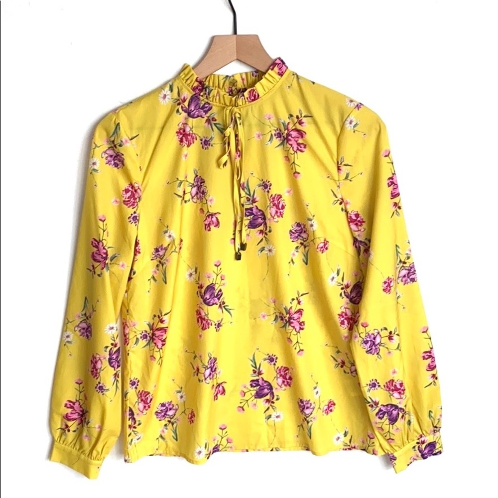 Fashion Union Floral long sleeve Top, Size 6, NWT